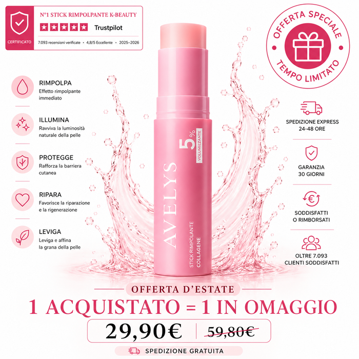 Avelys — Rimpolpa la pelle e cancella fino a 15 anni in soli 30 secondi.